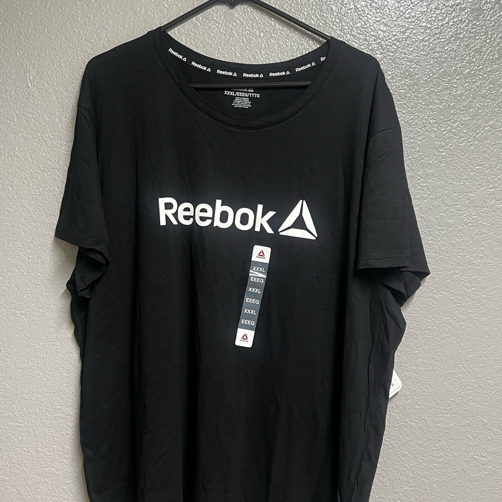Reebok Women’s Black Tee with White Logo